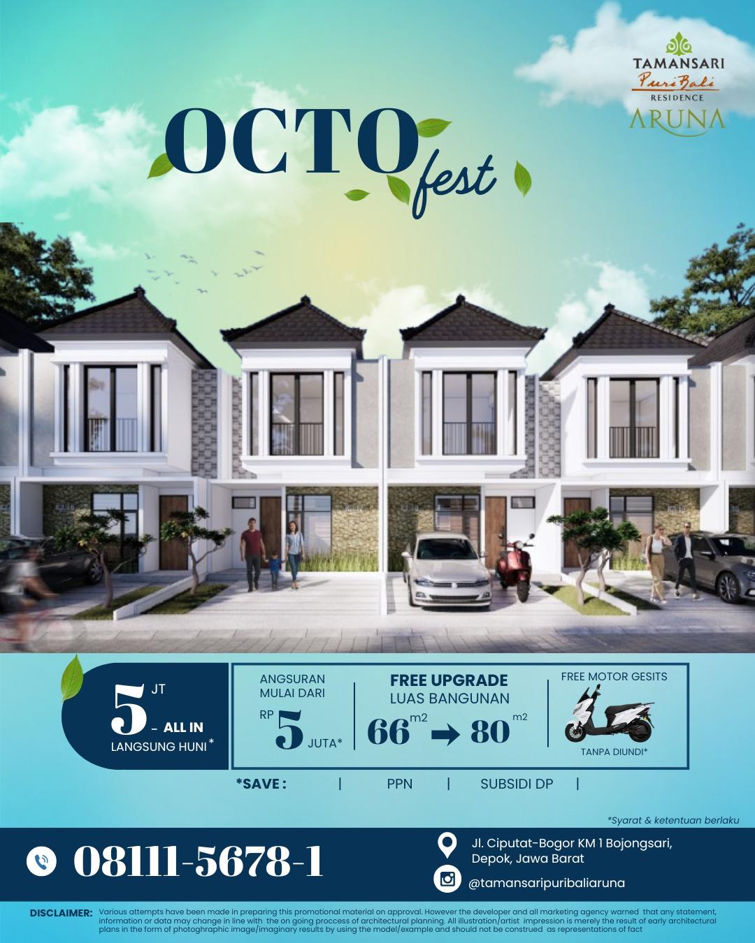 National Promo Landed House: Tamansari Puri Bali II Cluster Aruna