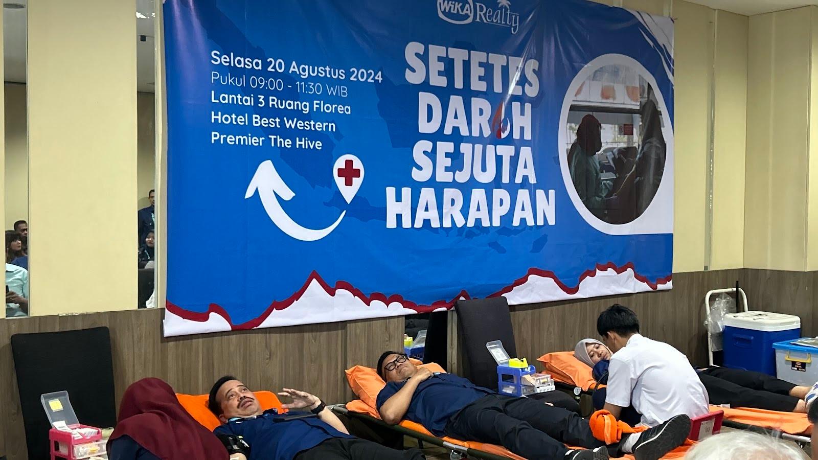 Blood Donation Event in Celebration of the 79th Anniversary of the Republic of Indonesia